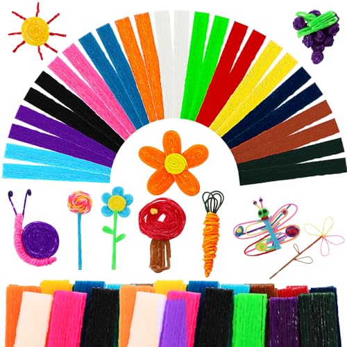 exinddea 1560 PCS Wax Craft Sticks Bendable Sticky Wax Yarn 13 Colors
