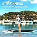 Triclicks Tabla Hinchable Paddle Surf/Sup Paddel Surf con Bomba, Mochila, Aleta Central...