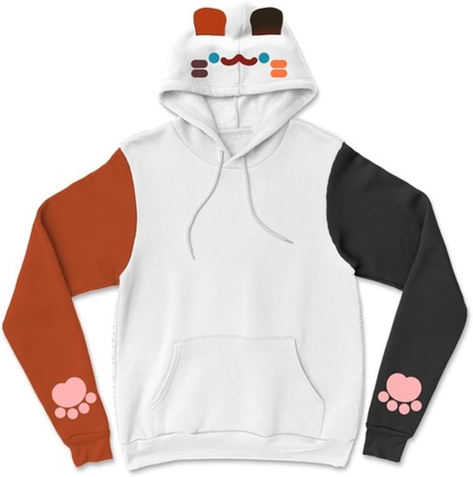 MARLLEGEBEERanboo Merch Crumb Cuptoast Kitty Color Block Hoodie Dream Team SMP Women Men's Hoodies Youthful Clothes