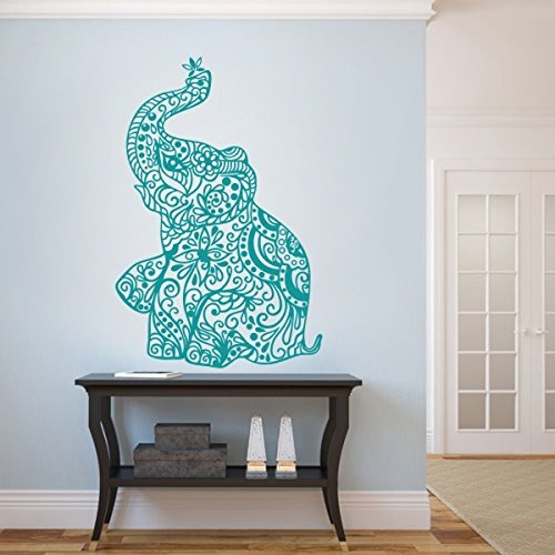 Elephant Yoga Wall Decals India Wall Sticker Living Room Decor