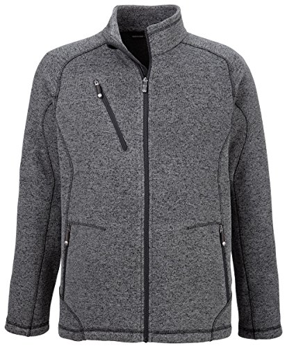 North End Mens Peak Sweater Fleece Jacket (88669) -HTHR CHRCL 7 -M