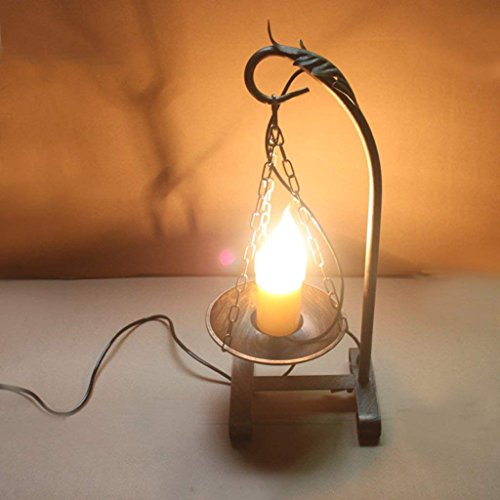 Lampe loft industriel art en fer forgé d'artisanat antique pour chambre