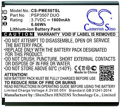 SOBOUR Battery Replacement for Prestigio Part Number: PSP3507 Duo, Mult1PH0NE PSP3507 Duo, PSP3507 Duo