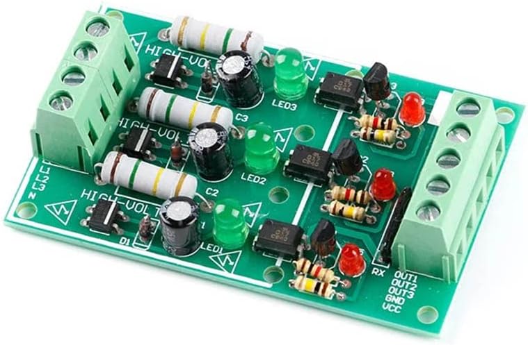 3 Channel Optocoupler Isolation Module AC 220V Isolated Board Testing Module AC Detection Module