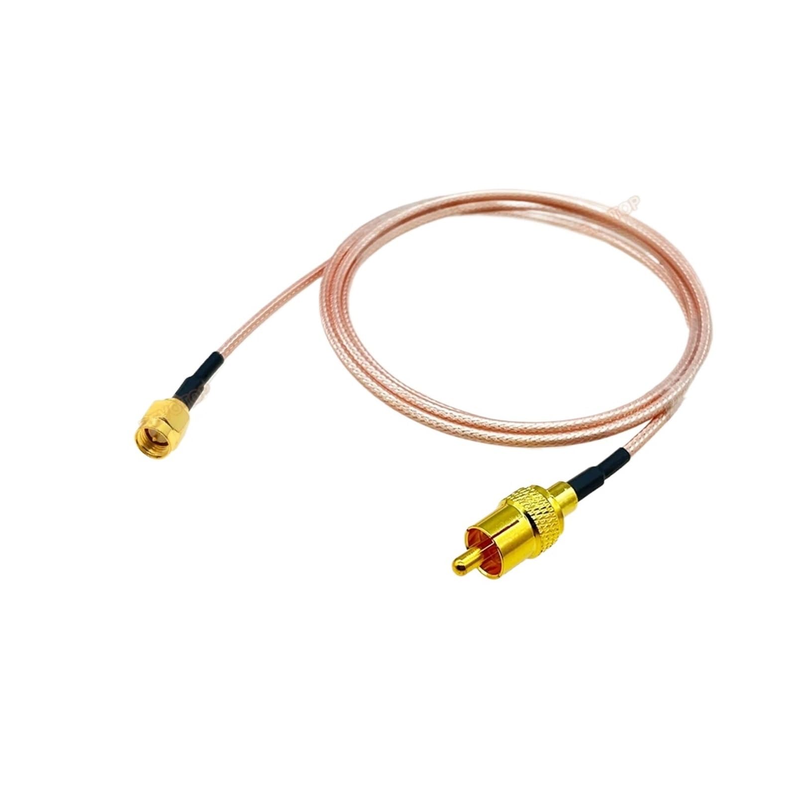 1 szt. Kabel RG316 RCA męski na SMA wtyk/złącze żeńskie typu jack zaciskane zacisk przewodu RF zworka Pigtail(RCA M to RPSMA M90,4M)