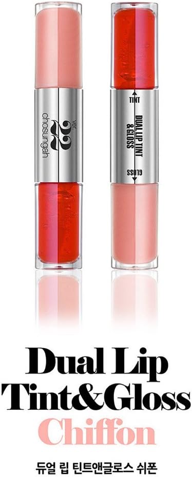 Chosungah22 Dual Lip Tint & Lip Gloss 5.4g(Tint 2.7 g + Gloss 2.7 g) / #Chiffon
