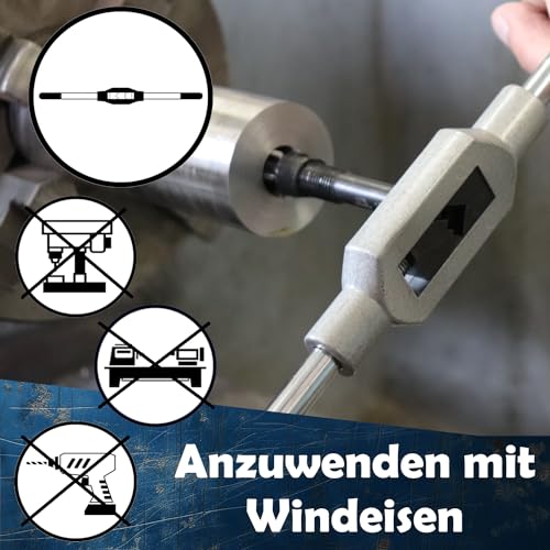 AM-Zerspanungstechnik verstellbare Reibahle Ø29,5-Ø33,5 | Hochwertige verstellbare Handreibahle | Räumahle schnellverstellbar - 29,5-33,5mm