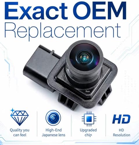 Image of No. CL3Z-19G490-D Rear View Backup Reverse Parking Camera /Rear View Camera | Compatible with Ford F-150 2011-2014 XLT XL FX4 STX Mustang 2015-2018 Camera - Rear [6 Pins] EL3Z-19G490-D AL3Z-19G490-A