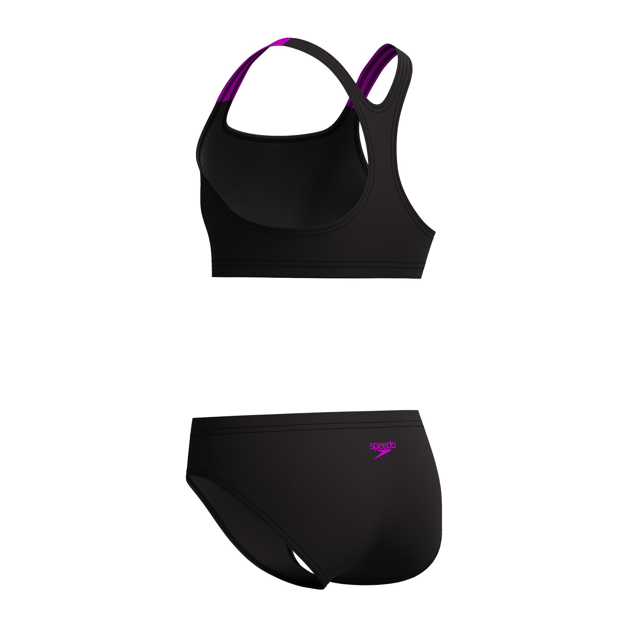 Speedo Medley Maillot de bain 2 pièces pour fille avec logo Diva