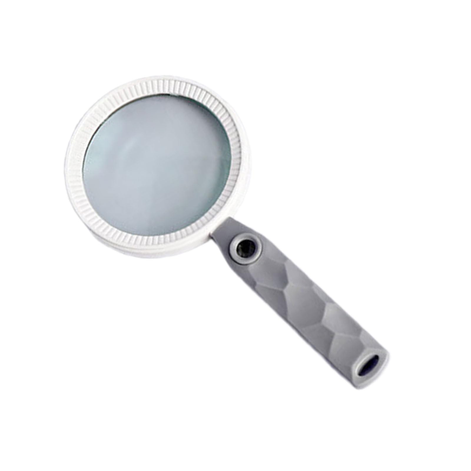 Handheld Magnifier Ergonomic Grip for Students and Senior Readers Craft Hobbies Inspections Jewelry ABS Massage Tool