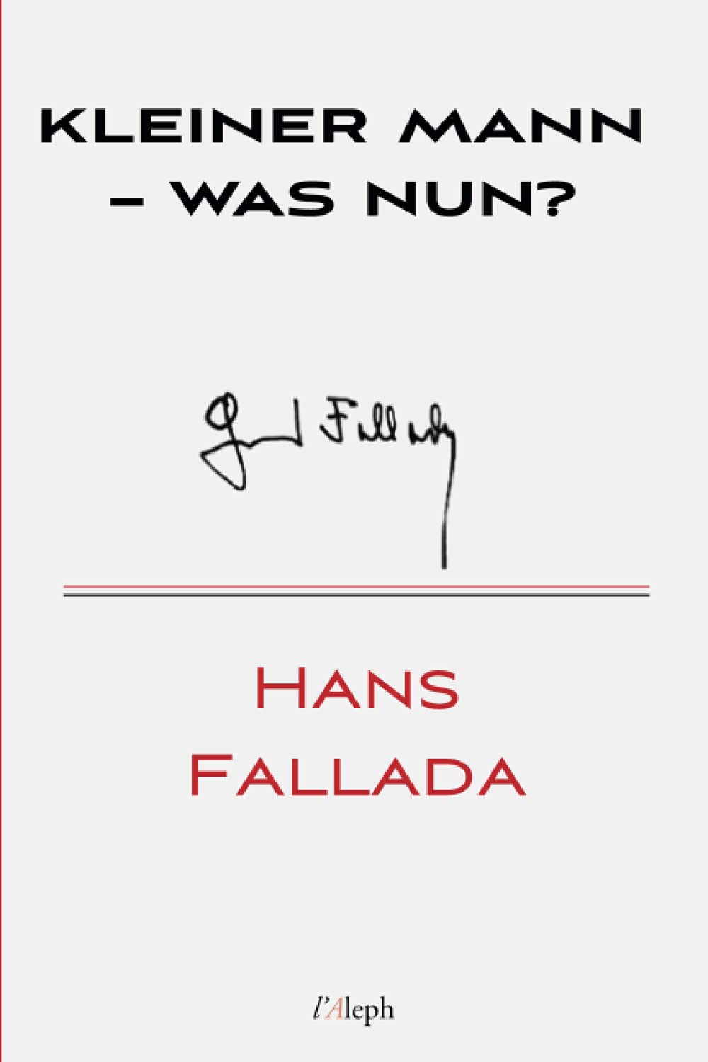 Kleiner Mann – was nun? (Hans Fallada)