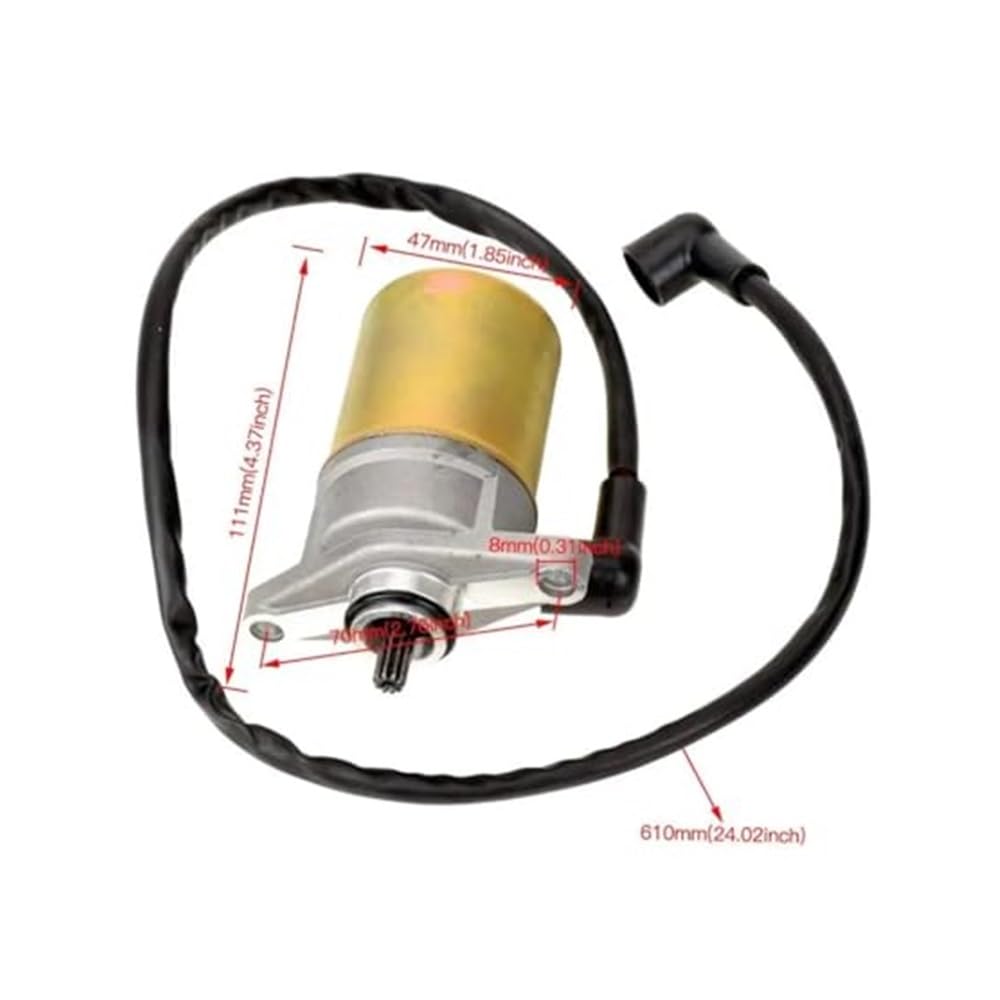 Motorino di avviamento Per Jonway, Per, Per Roketa, Per Baja, Per Peace, Per Sports GY6 47cc 49cc 50cc 4 Tempi Motorino Di Avviamento QMB139 Motore