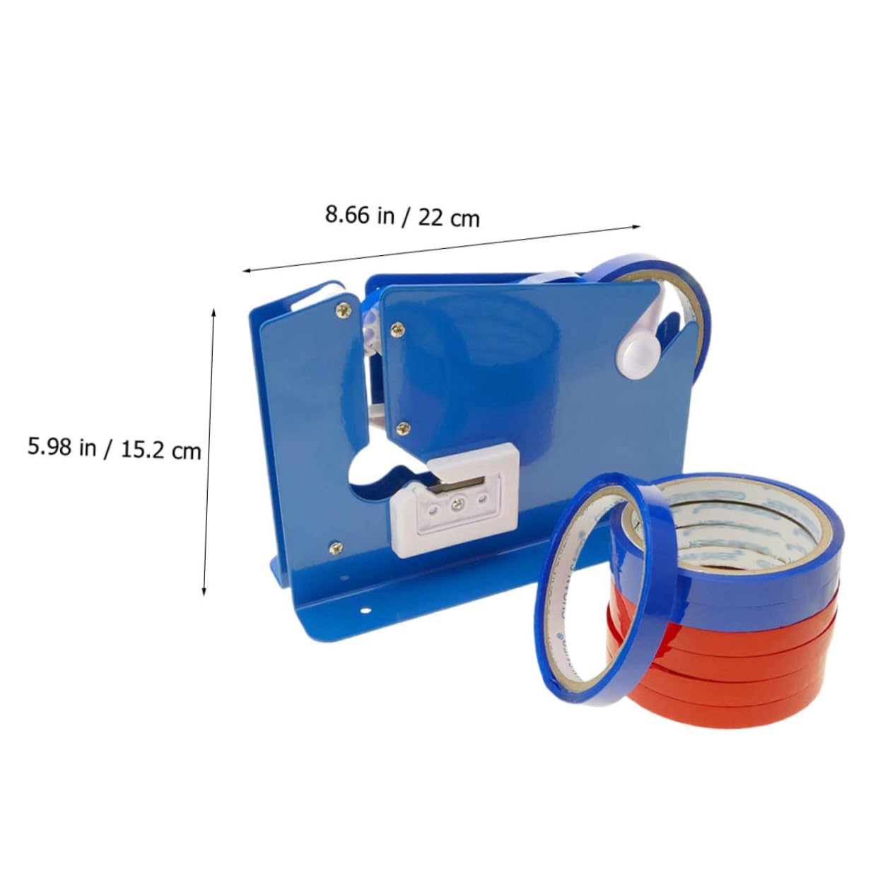 DOITOOL 9piezas Dispensador De Cinta Máquina Cortadora Portátil Incluye Unidades Para Sellado De Bolsas De Mercado Dispositivo De Corte Para Cocina