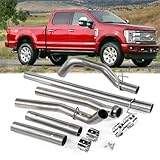Kucaruce Stainless Steel Exhaust Pipe Kit for 2011-2019 F250/F350/F450 6.7L 4' Powerstroke Diesel