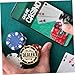 BRIGHTFUFU Metal Poker Dealer Button Poker Accessories Counting Novelty Markers Game Supplies