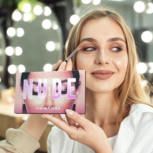 Retoo Paleta 18 Cieni do powiek z wysoce pigmentowanymi kolorami dla uwodzicielskich oczu, Profesjonalne i długotrwałe kosmetyki do makijażu, Cienie Matowe, Perłowe i Brokatowe, Najlepszy prezent