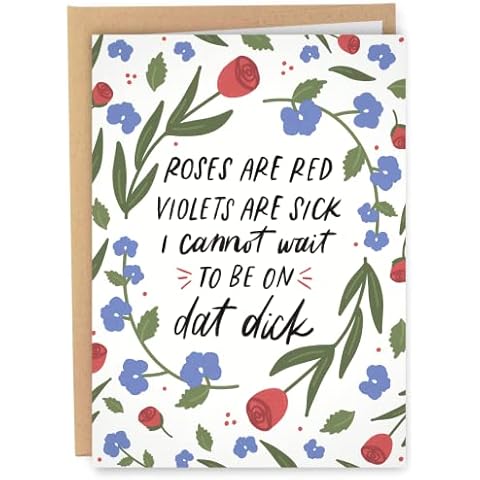 Sleazy Greetings Funny Valentine's Day Card For Boyfriend | I Cannot Wait To Be On Dat | Naughty Birthday Card For Men | Funny Anniversary Cards For Husband Cover