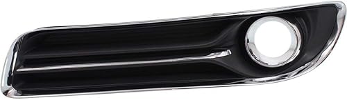 Miniatura 2 de KarParts360 Cubierta de luz antiniebla para Chrysler 300 2011 12 13 2014 par exterior del lado del conductor y del pasajero  Negro  con borde