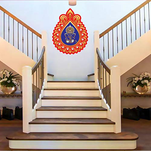 Image of Rangoli Vinyl Wall Sticker Self-Adhesive Wall Decor for Home, Office, Bedroom, and Living Room Decor Easy to Apply & Peel. Parent 5, Design-2