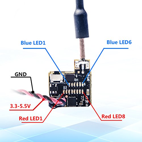Wolfwhoop WT05 Micro AIO 600TVL Kamera nur 3,4 g 5,8 GHz 25 mW FPV Sender mit Dipol-Messing-Antenne Combo für FPV Quadcopter Drohne