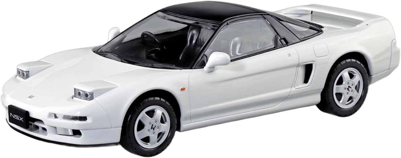 Aoshima 1/32 Easy Plastic Snap Kit, No.19-GW, Honda NA1, NSX (White Grand Prix) Colour Coded Plastic Model