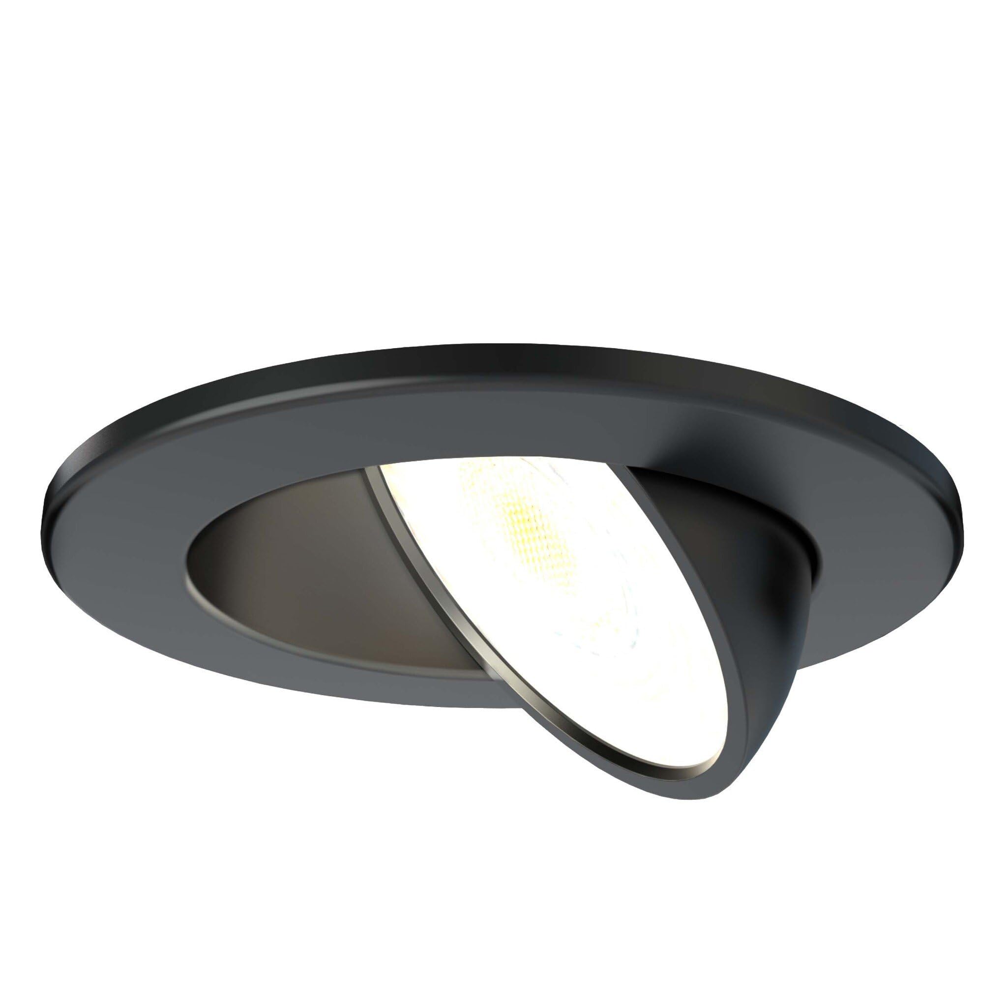 Ledvion Black - Led Downlight, Dimmable, 5W, Ip65, Cct, Cob, Ø75mm, 5 Year Guarantee