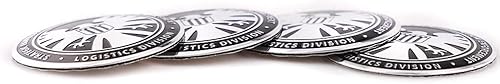 Miniatura 6 de 4 tapas de cubo de rueda de 2.205 in (2.2 pulgadas) para logotipo de Marvel Agents Of Shield Homeland en forma de arco circular estéreo 3D aleación