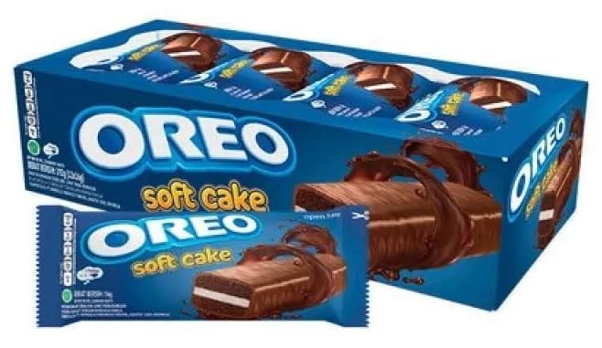 DECADENT Oreo Soft Cake, Chocolate Covered Soft-Baked Twist On a Classic Sweet Treat Individually Wrapped Snacks Each 16g X Pack of 12 (Product Of Vietnam)-image-12