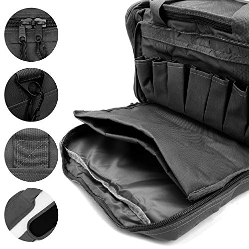 OSAGE RIVER Tactical Range Bag with Removable Pistol Pouches, Gun Range Duffle Bag for Ammo, Shooting, Hunting, or Traveling3