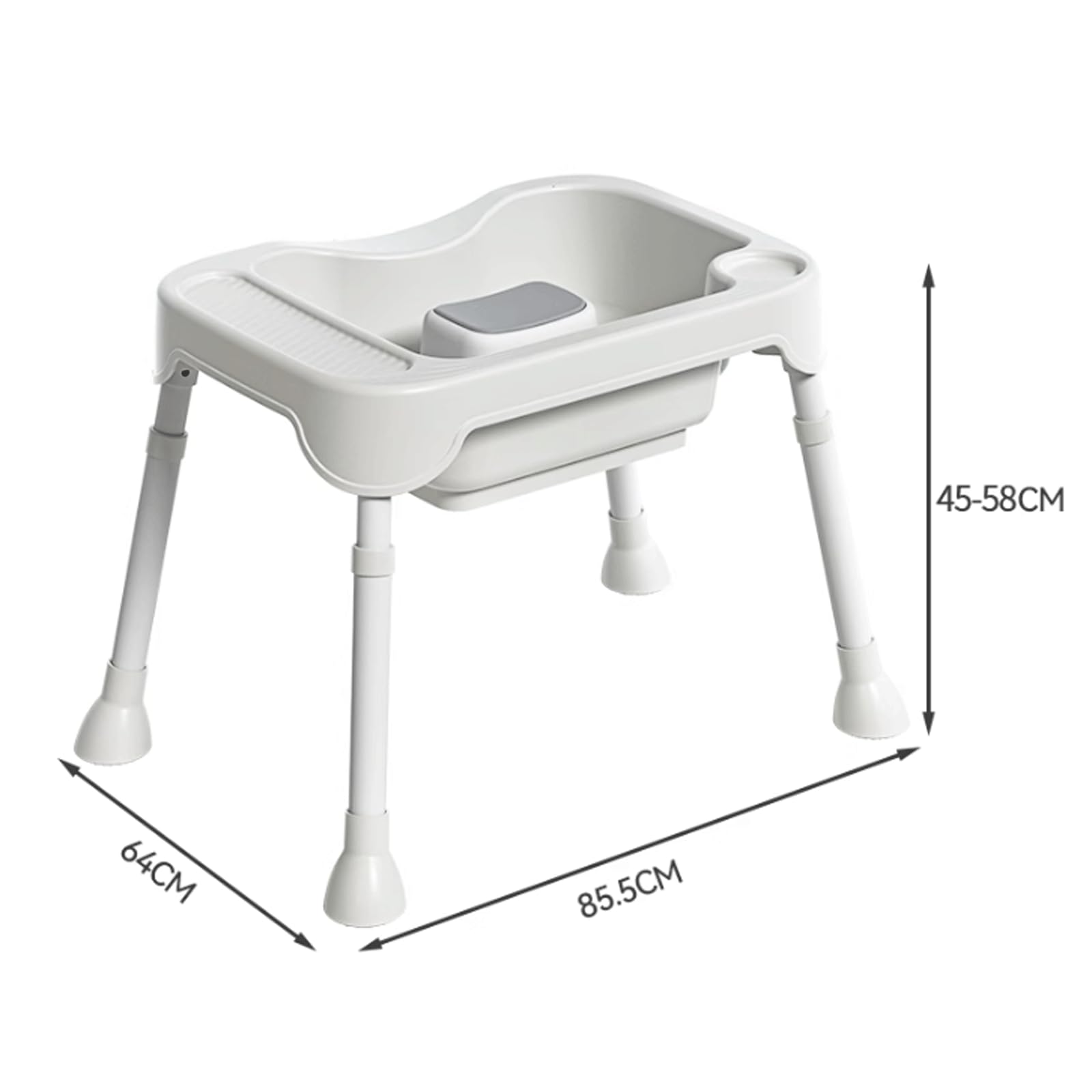 esmen Lavabo para Lavado de Cabello, Cuenco portátil para champú con Manguera de Drenaje, Lavabo para Lavado de Cabello Ajustable en Altura para Embarazadas y Ancianos postrados en Cama
