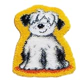 Latch Hook Rug Kits Schnauzer Dog Wool Yarn Latch Hook Knitted Tapestry Making Embroidery Craft Kits