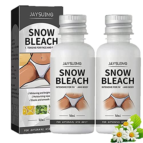 vokkrv Skin Bleaching Cream, Snow Bleach Cream for Private Part Black Underarm Whitening, Crema Aclaradora de Partes Intimas, Dark Spots Face & Body Lightening, Pack of 1