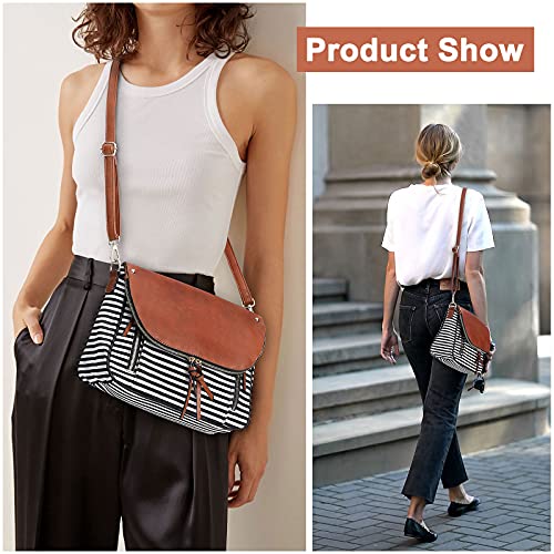 Crossbody Bags for Women, Large Capacity Canvas Travel Purses and Handbags for Women, Shoulder Messenger Bag for Daily Use2