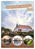 Sachsens Burgen und Schlösser mit Ortsangaben (Wandkalender 2024 DIN A4 hoch), CALVENDO Monatskalender