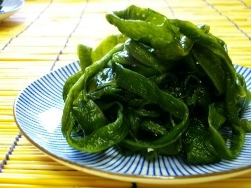 <業務用パック> こだわりの有明海産島原産塩蔵くきわかめ たっぷり2kg入り(500g×4パック)