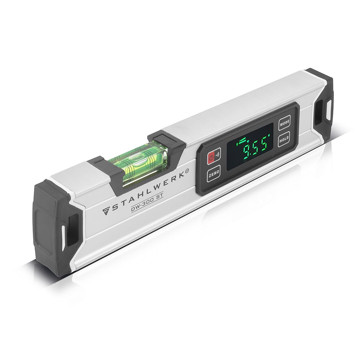 STAHLWERK nivel de burbuja digital DW-300 ST de aluminio con 300 mm de longitud nivel de burbuja magnético | nivel de burbuja magnético | nivel de burbuja de aluminio | nivel de burbuja digital