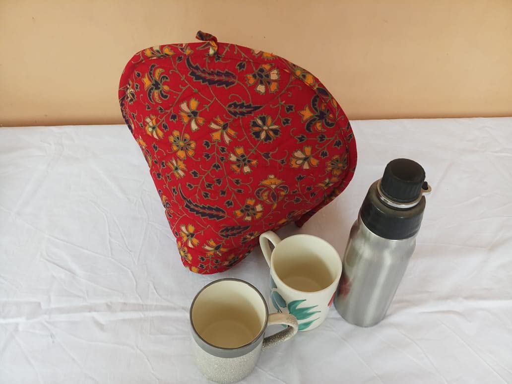Mandala Tea Cozy - Handmade Cotton Tea Kettle Cover -1