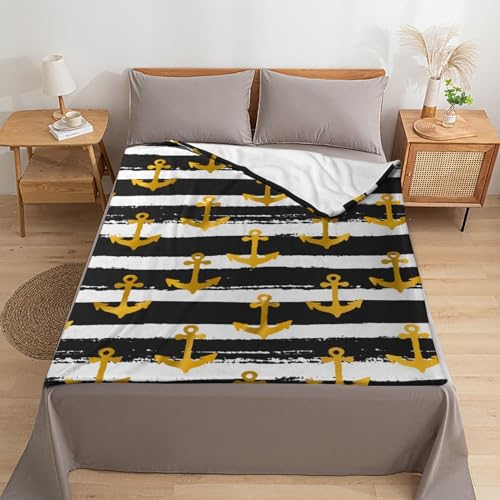 Couverture de lit or 150x200cm au toucher doux et soyeux - 6