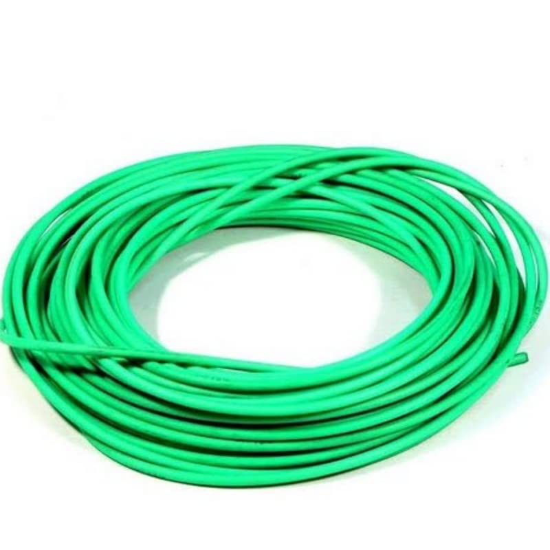 Drumstone Flexible 2.5mm Copper Wire for Home or Domestic Industrial Electric Wiring, Electric Wire-10Mtr (Green Color)