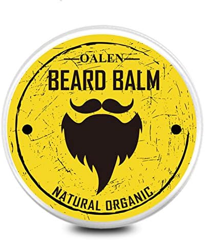 Beard Balm - 100% Natural & Organic for Beard Care - Strengthens & Softens Beards & Mustaches - Natural Look Beard Wax for Men- 1 Ounce