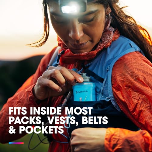 Image of HydraPak SoftFlask 250ml 2-Pack - Collapsible Nutrition Flask - BPA Free, Easy Open Locking Cap, Foldable, Lightweight
