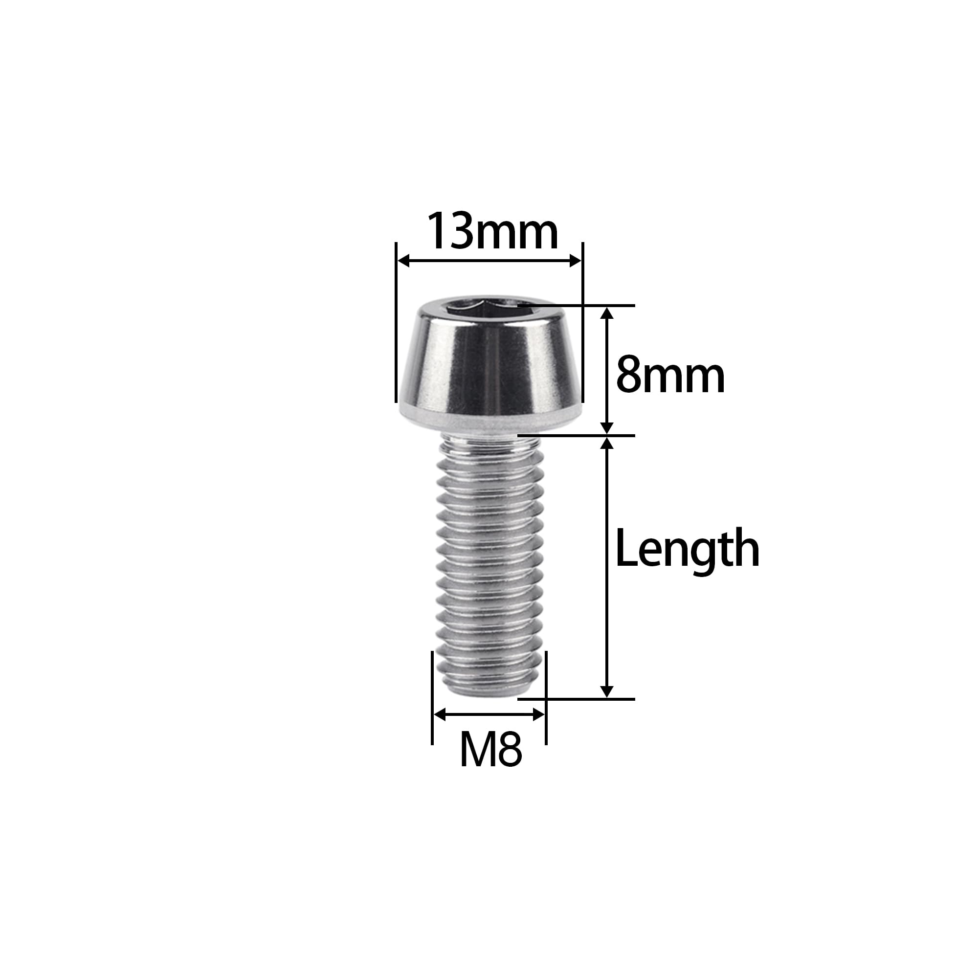 Bulloni M6x25mm In Titanio - 2 Pezzi Testa Esagonale Flangiata Con Foro Per Filo Di Sicurezza - Per Bici E Kart - Foto 9