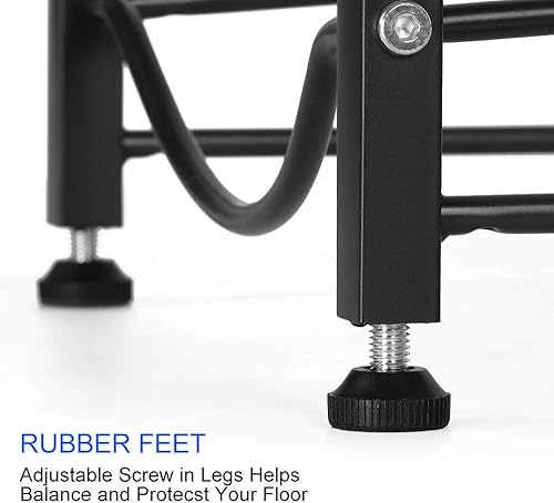 Miniatura 3 de LIANTRAL Soporte para jarra de agua de 5 galones, organizador de botellas de agua resistente para oficina en casa, 4 niveles, color negro