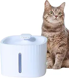 Bebedouro Gato Cachorro, Fonte de Água Automatica com Indicador de Nível Com Filtro Ecológico