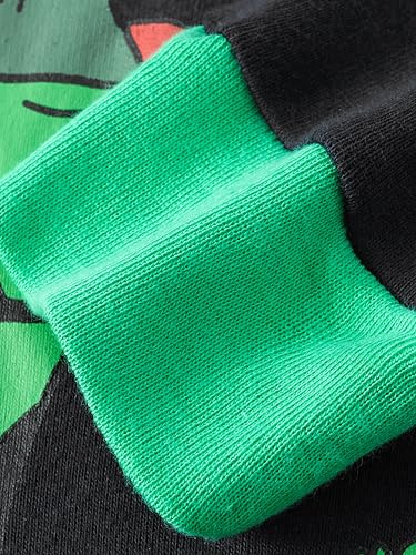 SOIBEEN Pyjamas für Jungen Dinosaurier Schlafkleidung Baumwolle Nachtkleidung 4-teilige Kinder Langarm PJs Set 4 Jahre