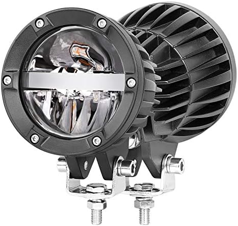 Auto Power Plus LED Pods Light, 2PCS 120W Round Off Road LED Lights High Low Beam Driving Lights LED Light Bar LED Cube Light Pod Super Bright Spot Lights for Truck ATV UTV SUV Car Boat