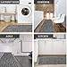 AYOHA Runner Rug 2' x 9' Indoor/Outdoor Carpet for Hallway Kitchen Entryway Patio Lobby Garage Deck Area Rugs with Natural Non-Slip Rubber Backing, Gray/Black Strip (Available for Custom Sizes)