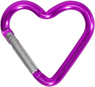 Climbing buckle, Outdoor Carabiner Heart Shape Keychain Clip Spring Snap Hook Carabiner