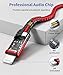 JSAUX Lightning to 3.5mm Audio Cable 6FT, Apple MFi Certified AUX Cord for iPhone Headphones Jack Compatible with iPhone 14/14 Plus/14Pro/13/13 Pro Max/12/12 Pro/11 Pro/X/XS/XR/8/Car Stereo-Red