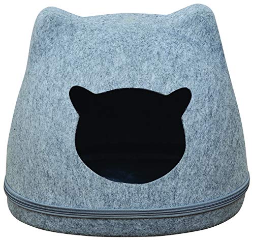 Oh My Cat Corbeille Cat Head en Feutrine pour Chat 1 Unité